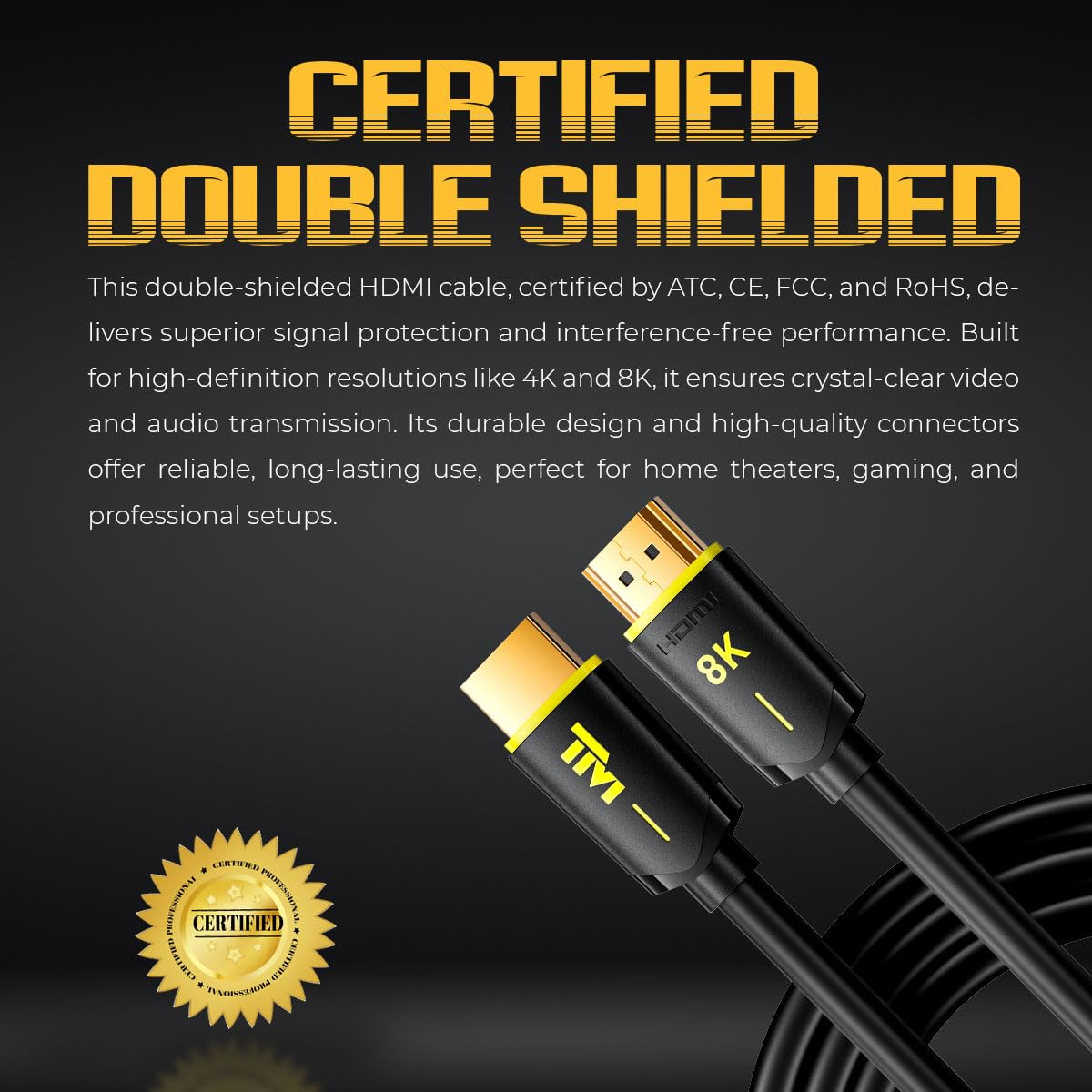 Twisted Minds 8K HDMI Cable 2M - TM-8KHDMI-2M Twisted Minds 8K HDMI Cable 2M - TM-8KHDMI-2M